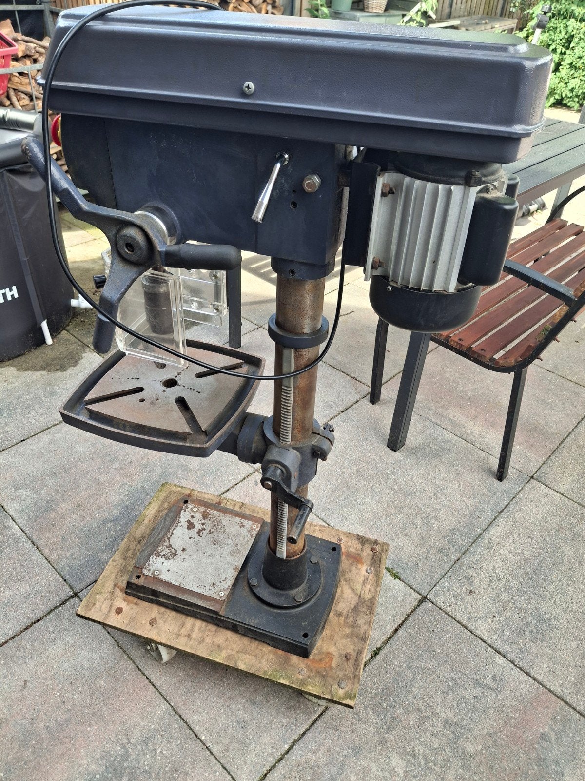 Creusen TB816 Kolomboormachine - 107cm, 16mm booropname, Doe-het-zelf en Verbouw, Gereedschap | Boormachines, Ophalen, Kolomboormachine