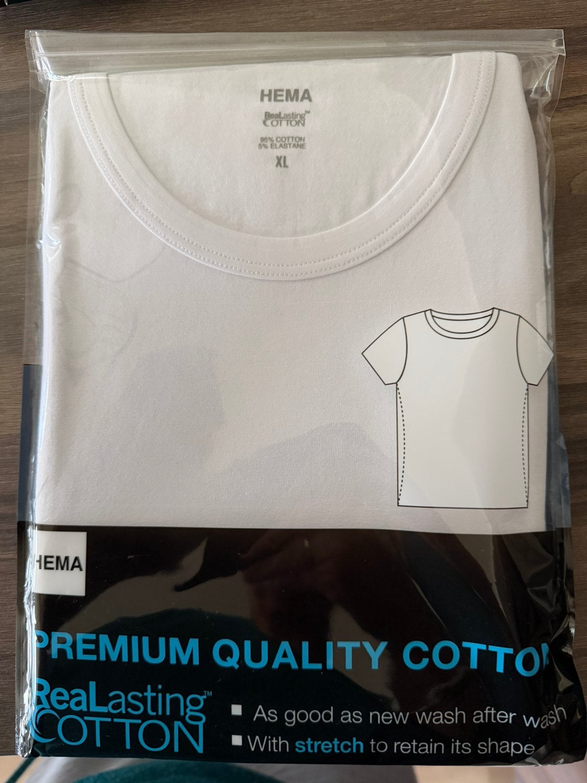 3x basic t-shirt heren (wit), Kleding | Heren, Ophalen, Nieuw, Maat 56/58 (XL), Wit