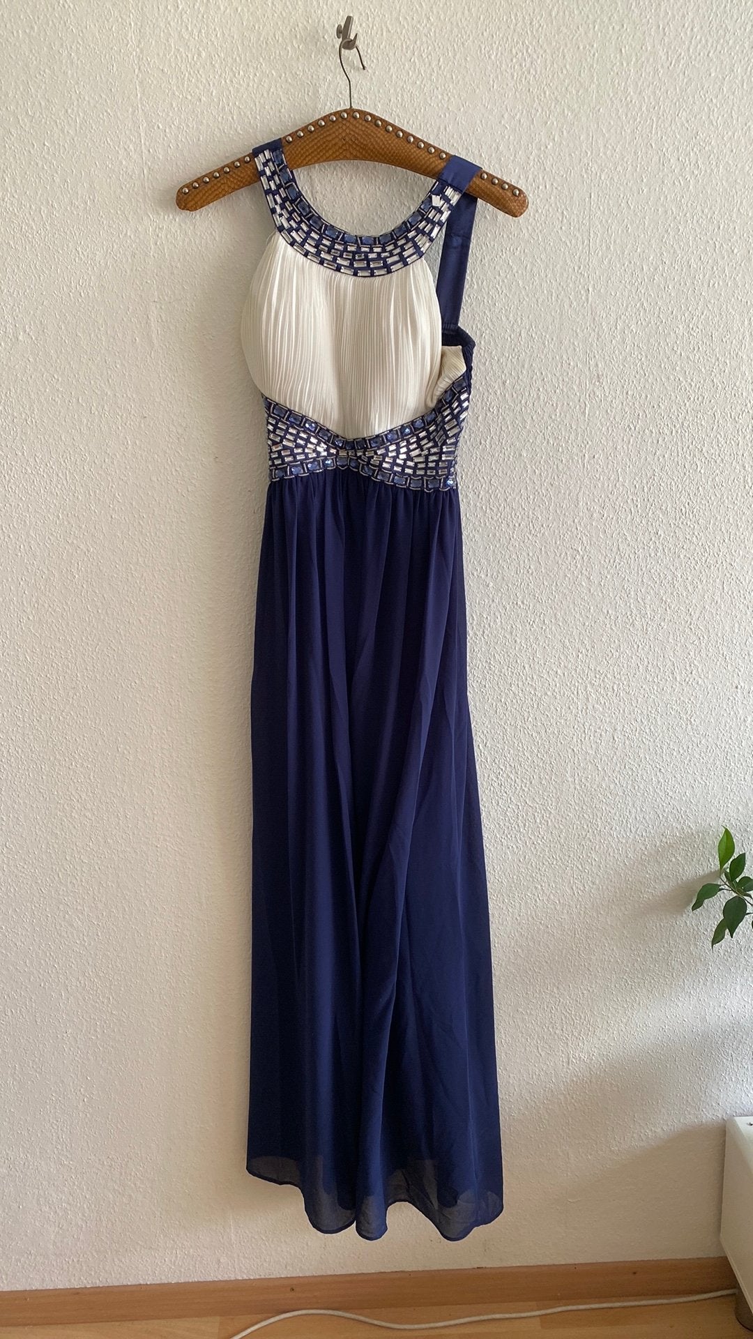 Gala jurk van Eva en Lola, Kleding | Dames, Gelegenheidskleding, Maat 38/40 (M), Galajurk, Blauw, Ophalen of Verzenden