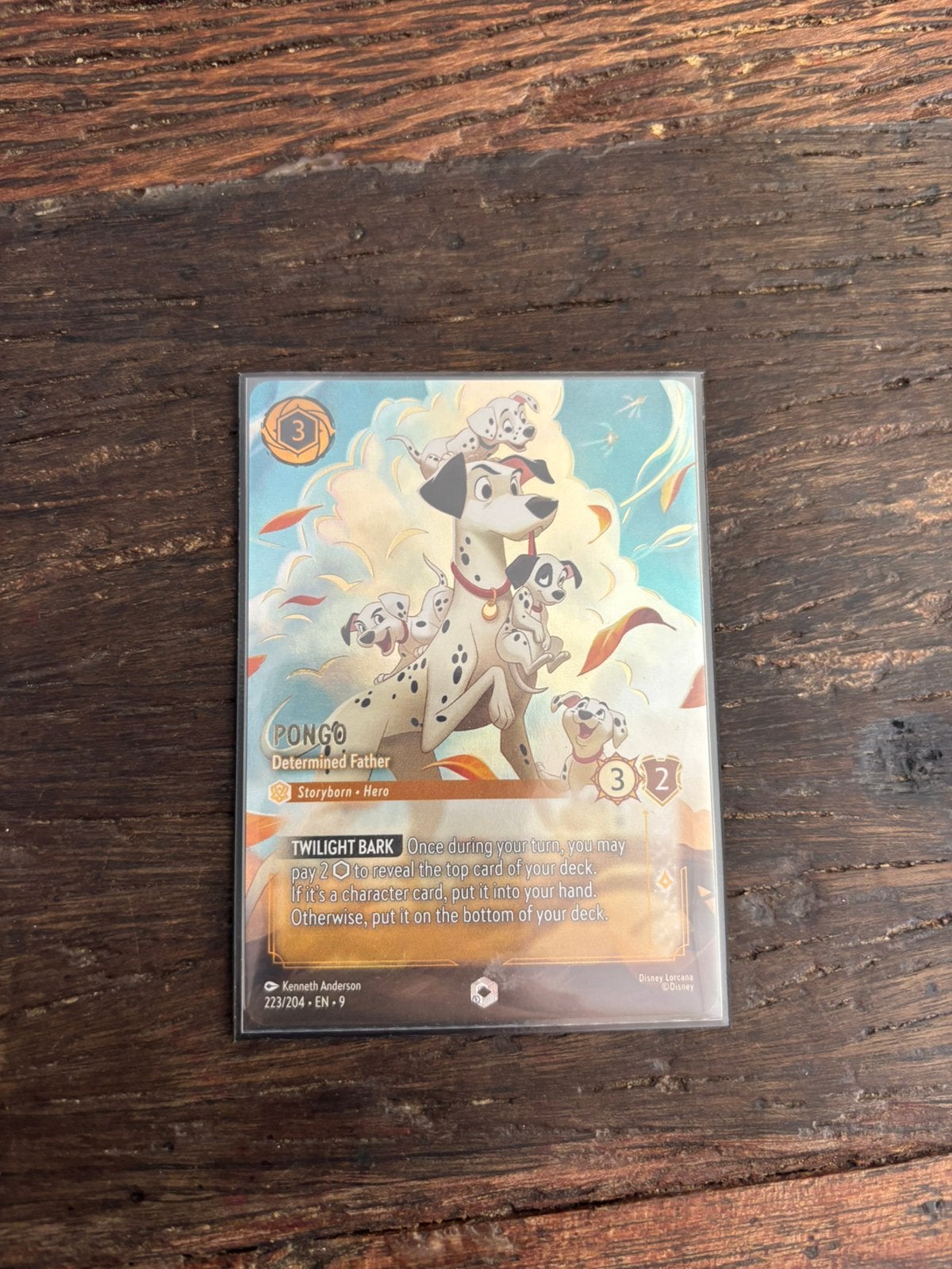 Disney Lorcana - Pongo Determined Father Enchanted, Ophalen of Verzenden, Zo goed als nieuw