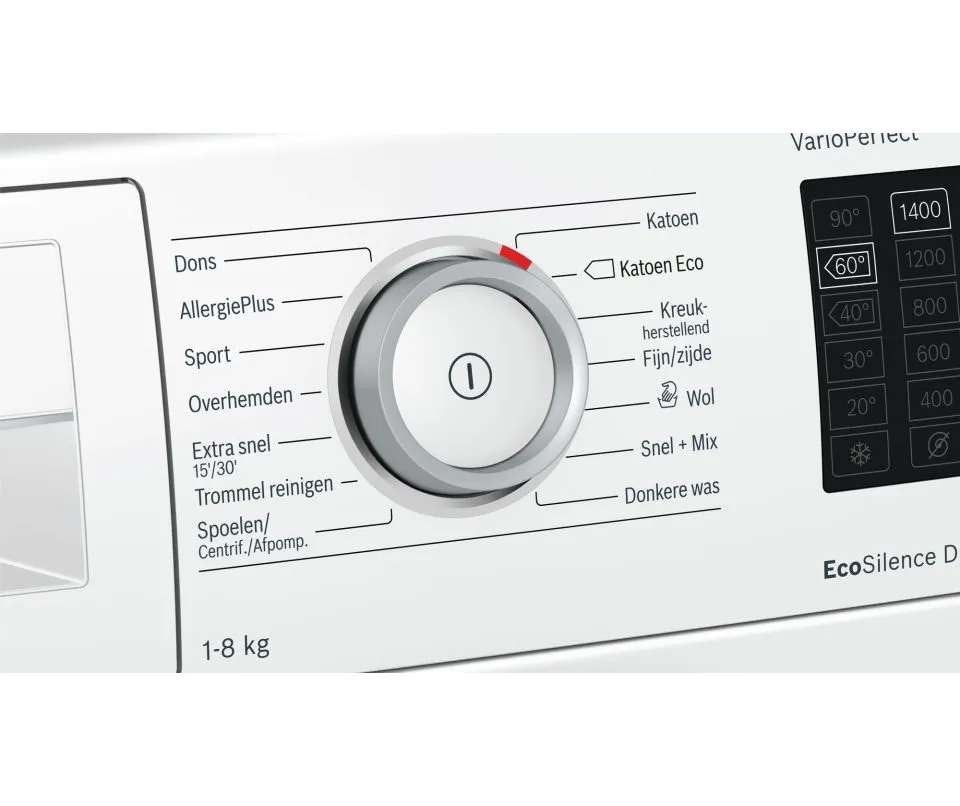 Bosch Serie 6 Wasmachine 8 kg, 1400 toeren, A+++, ZGAN, Witgoed en Apparatuur, Ophalen, 1200 tot 1600 toeren, Gebruikt, 8 tot 10 kg