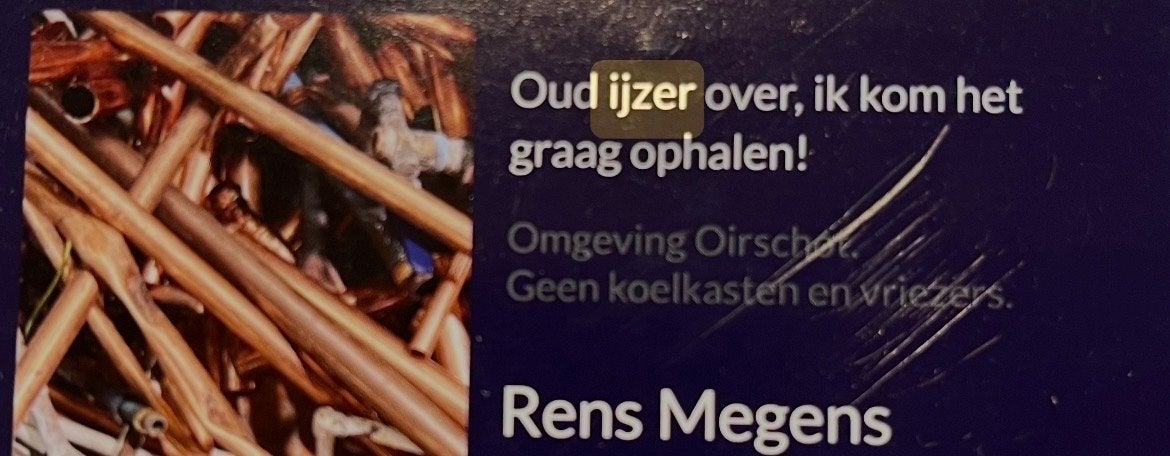 Oud ijzer en metalen gezocht omgeving Oirschot, Ophalen of Verzenden, Gebruikt, IJzer