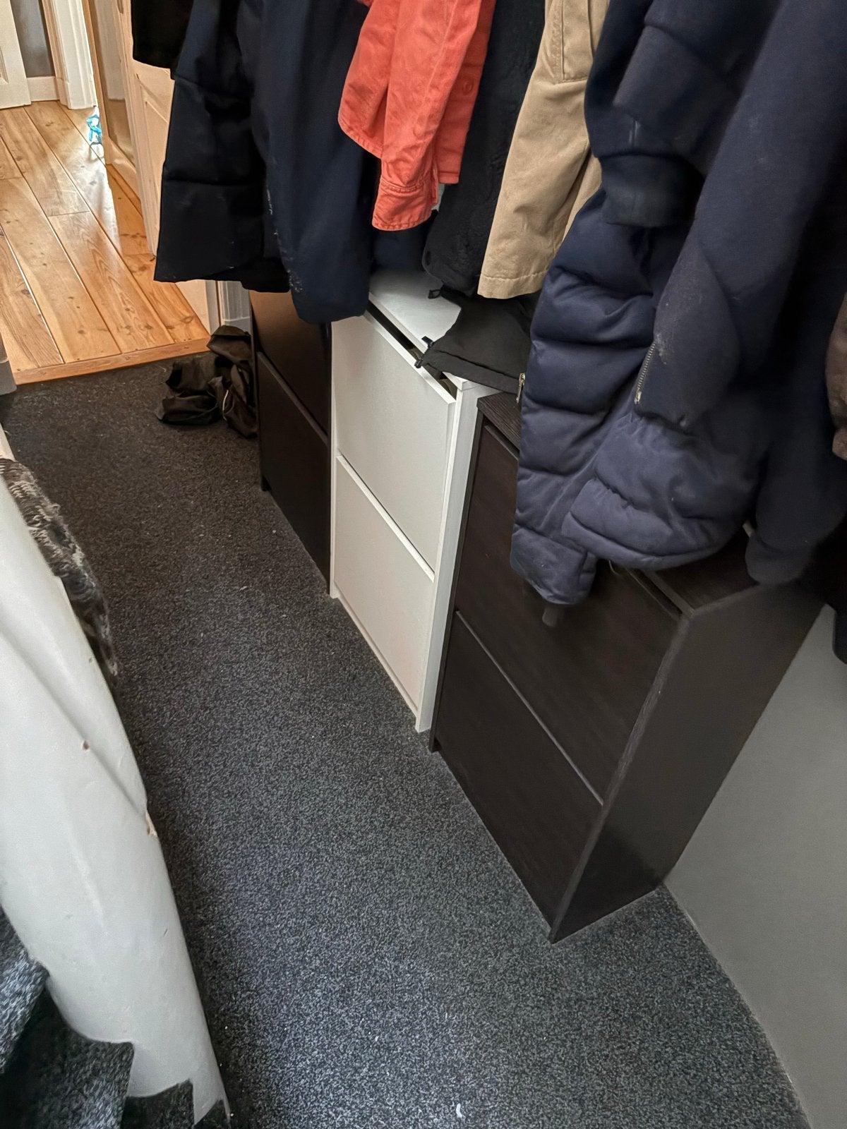 IKEA BISSA Schoen-/Opbergkast - Wit, Ophalen, Gebruikt