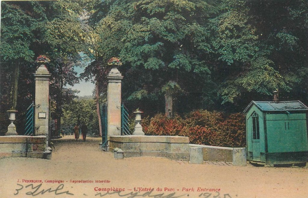 701-473-003 Compiegne Entree du Parc, Ophalen of Verzenden, Voor 1920, Frankrijk