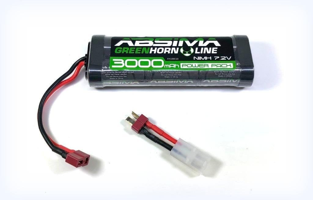 Greenhorn Vol.2 NiMH 7.2V 3000 (T-Plug plus Tamiya Adapter), Ophalen of Verzenden, Nieuw, Elektro, Onderdeel
