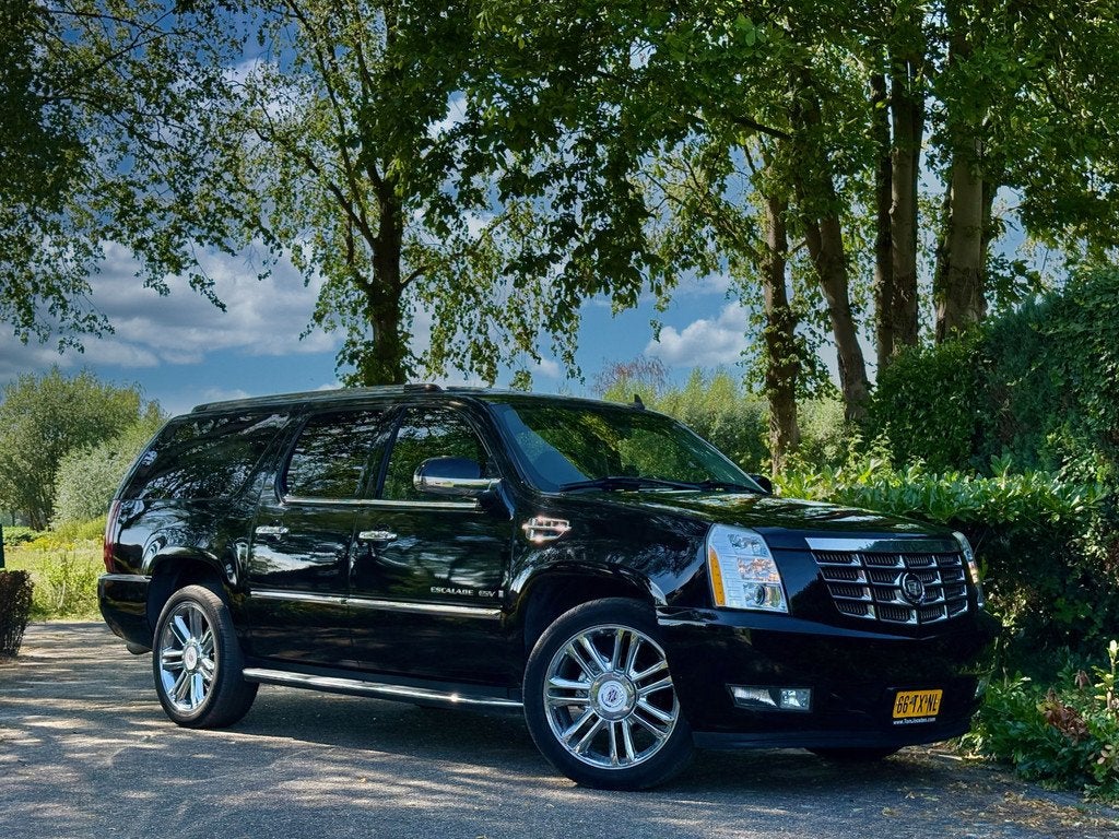 Cadillac Escalade 6.2 V8 Elegance ESV - LANG - 2e EIGENAAR -, Auto's, Cadillac, 450 kg, 8 cilinders, Zwart, Vierwielaandrijving