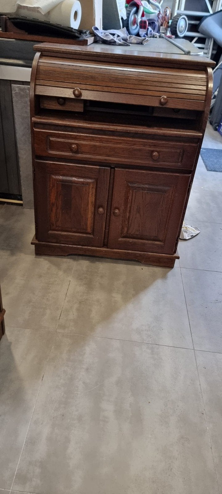 Antieke rolluikkast / secretaire - H103 B84 D49, Ophalen, Gebruikt