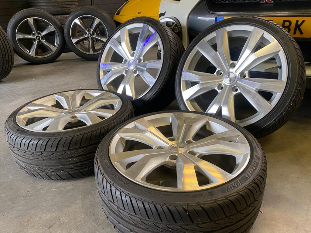 Porsche Velgen Boxster 911 5x130 19 inch Nieuwe Banden ZGAN, 19 inch, Gebruikt, Velg(en), Ophalen of Verzenden