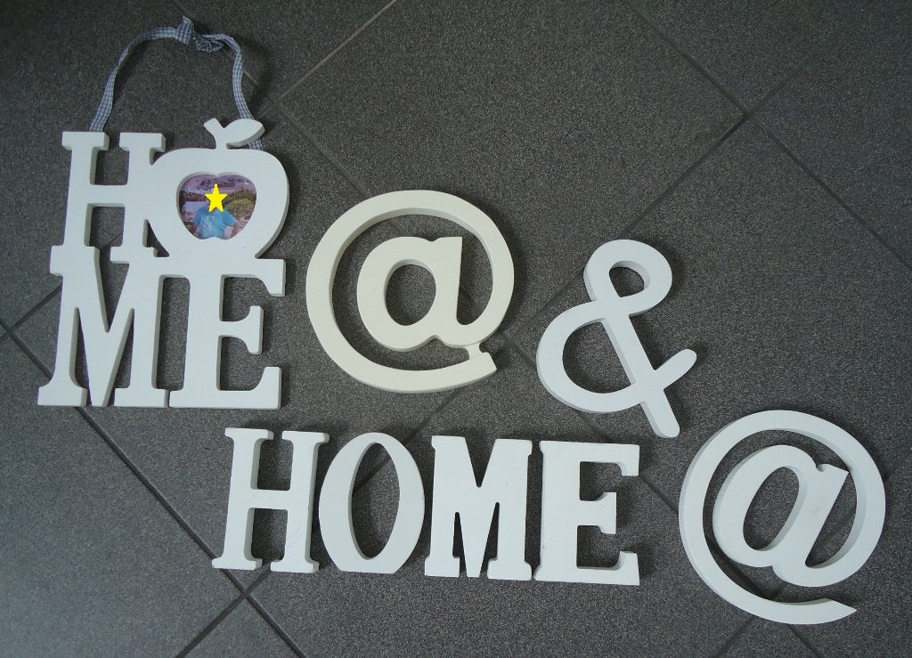 Te koop diverse houten decoratieletters en leestekens., Hout, Decoratieobject, Ophalen of Verzenden, Zo goed als nieuw