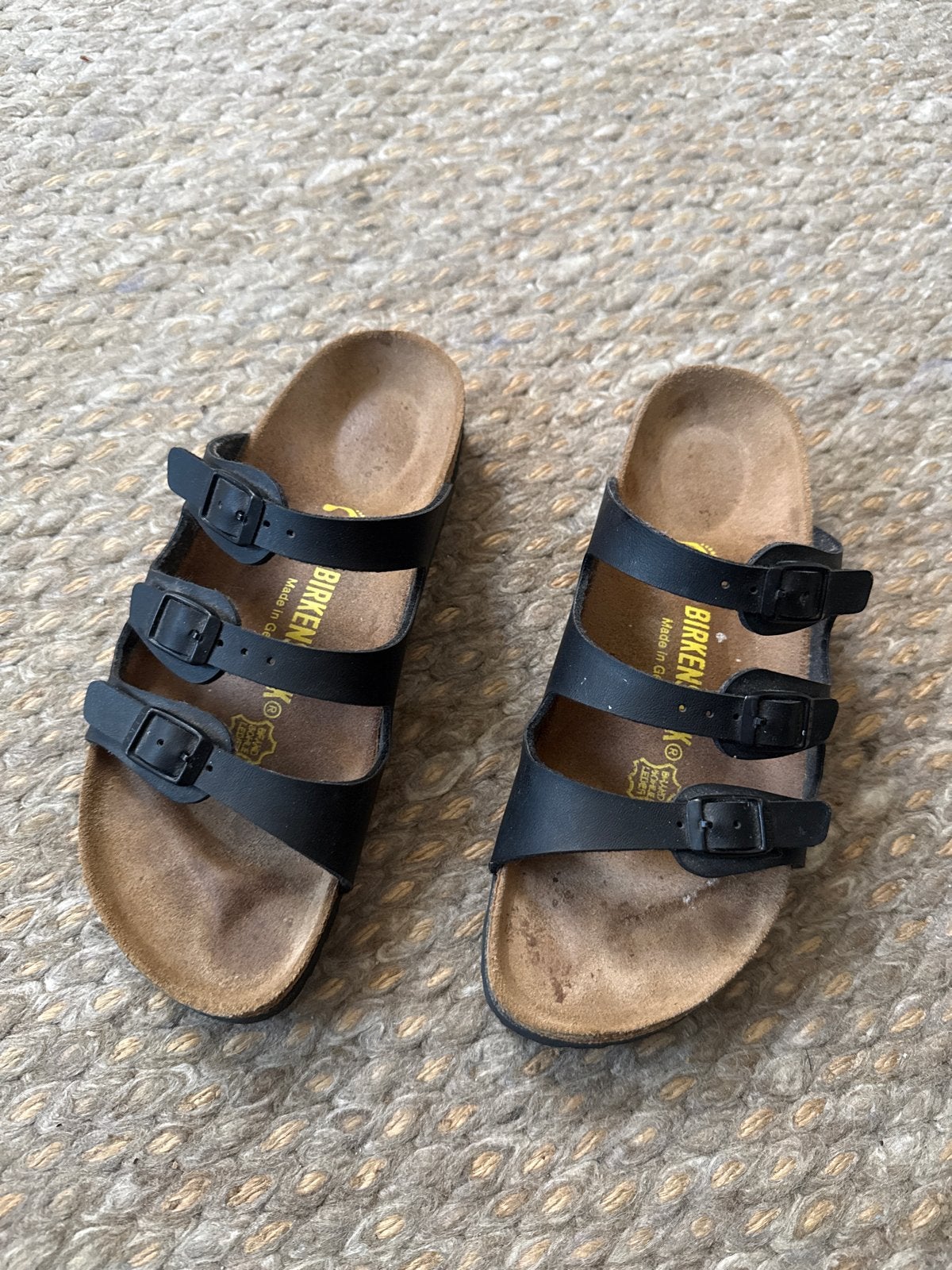 Birkenstock sandalen maat 37 - Zwart, Kleding | Dames, Ophalen of Verzenden, Zo goed als nieuw, Zwart, Slippers