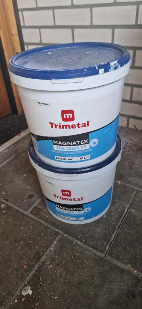Trimetal latex ral 9001, Doe-het-zelf en Verbouw, Verf, Beits en Lak, Ophalen, Wit