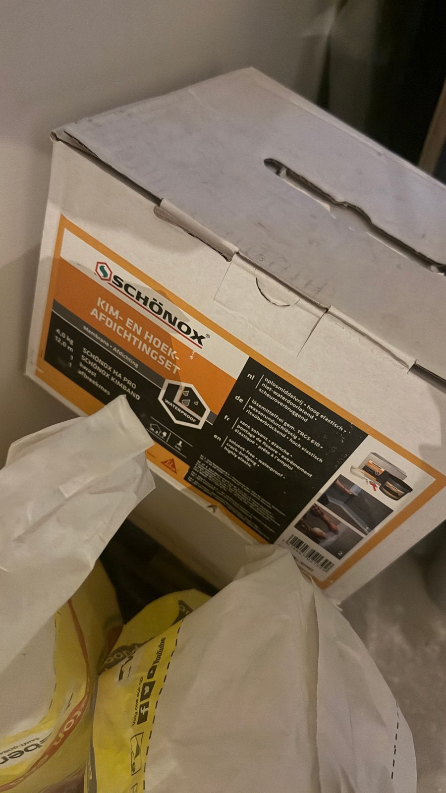 Schönox Kim- en Hoek-afdichtingsset - Waterdicht, Ophalen of Verzenden, Nieuw, Overige materialen