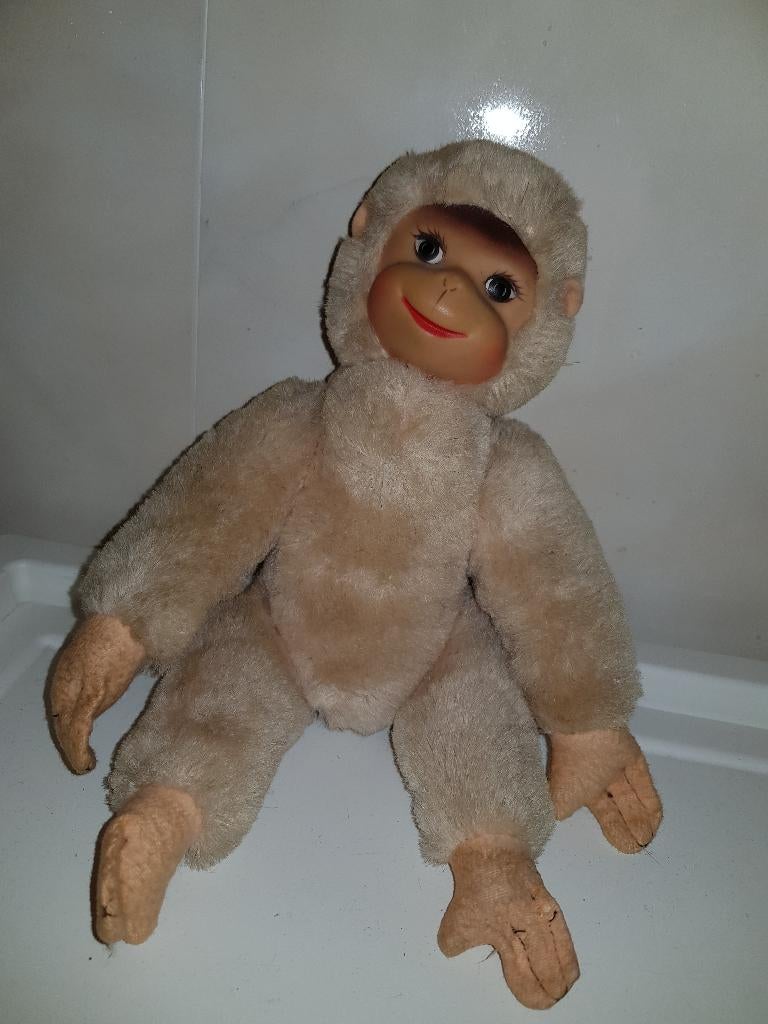 Vintage brocante Old Schuco Squeaky Monkey, Antiek en Kunst, Ophalen of Verzenden