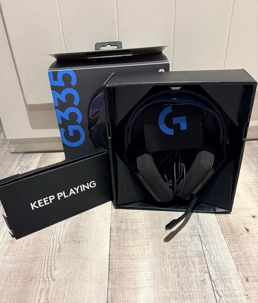 Logitech G335 Gaming Headset - Lichtgewicht en Comfortabel, Computers en Software, Headsets, Ophalen of Verzenden, Zo goed als nieuw