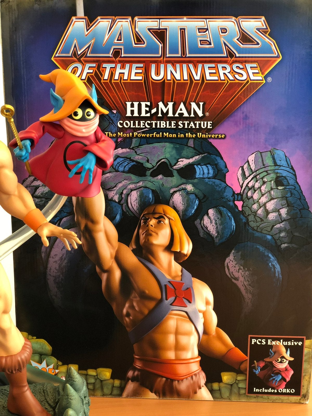 Masters of the Universe He man with Orko 1:4 Exclusive PCS, Ophalen of Verzenden, Zo goed als nieuw