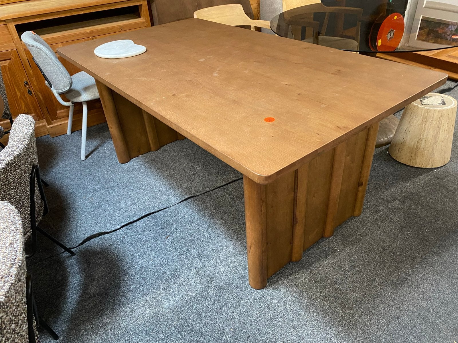 Massief Eiken Eettafel Jake 180x100 cm, Huis en Inrichting, Tafels | Eettafels, Ophalen, Eikenhout, Nieuw, 50 tot 100 cm