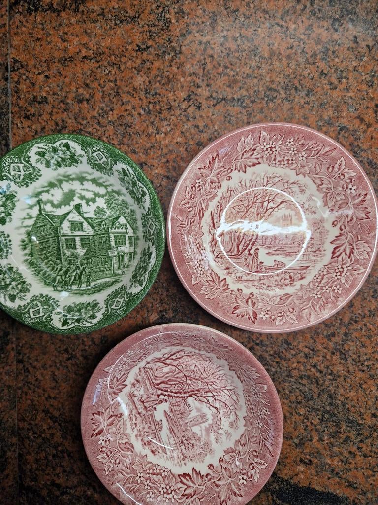 Engelse schaaltjes, Antiek en Kunst, Antiek | Servies los, Ophalen of Verzenden