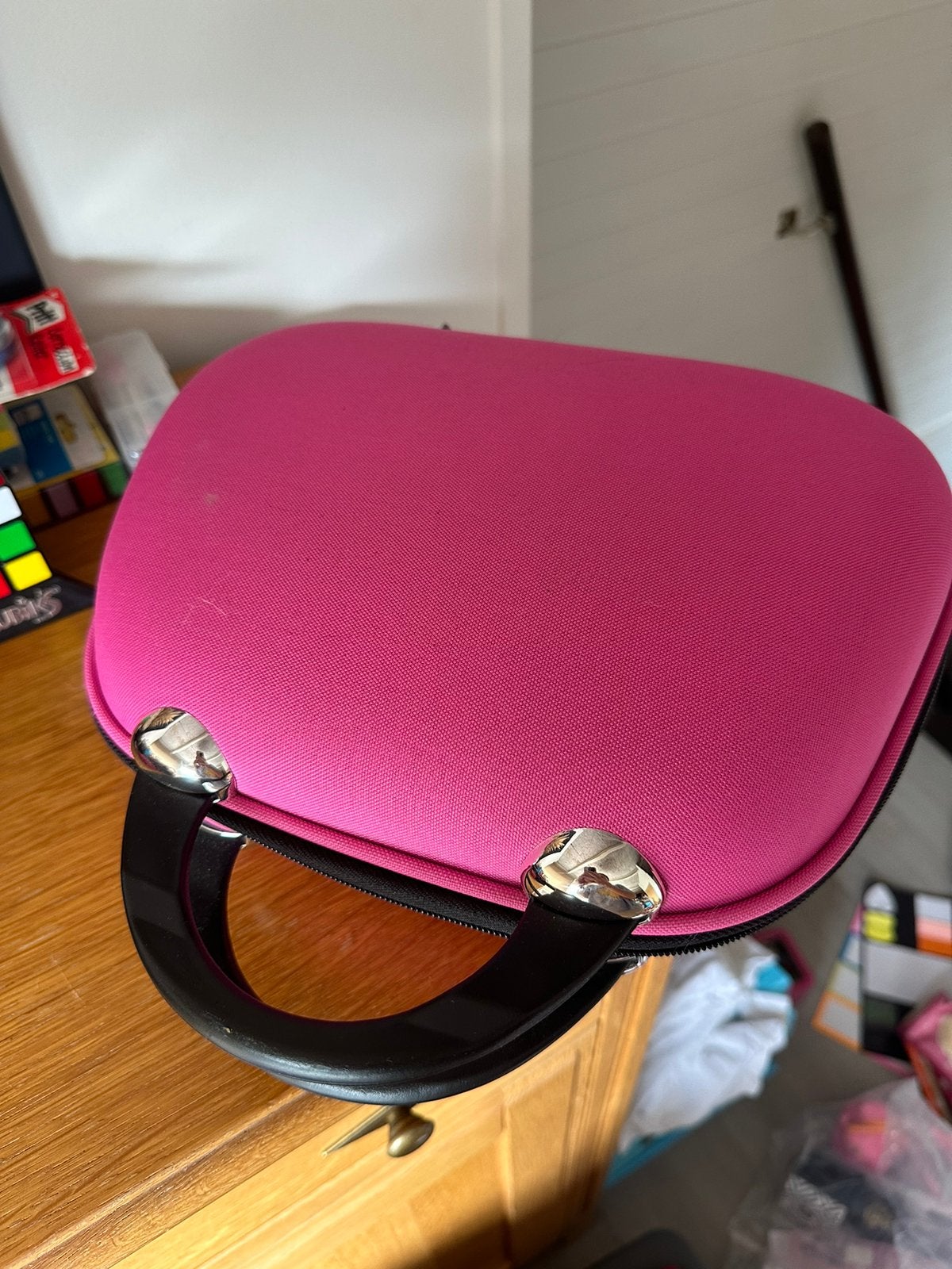 Stevige toilet tas, Ophalen of Verzenden, Zo goed als nieuw, Roze