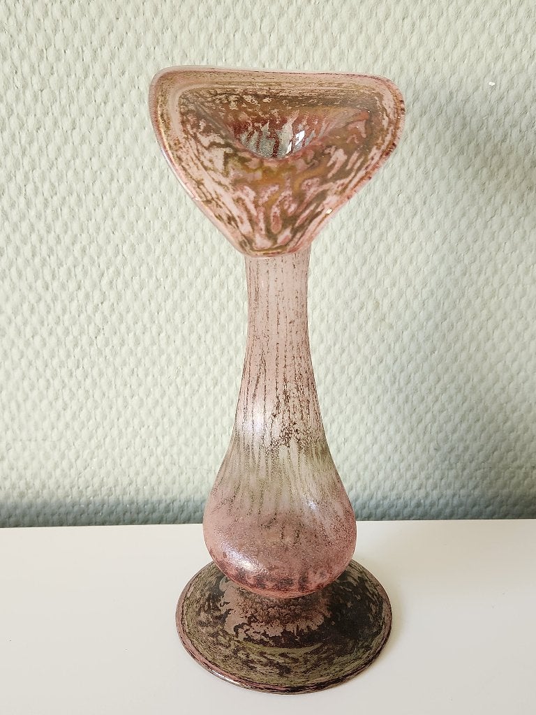 Mondgeblazen vaasje organisch - Schweifel (2), Antiek en Kunst, Antiek | Glas en Kristal, Ophalen