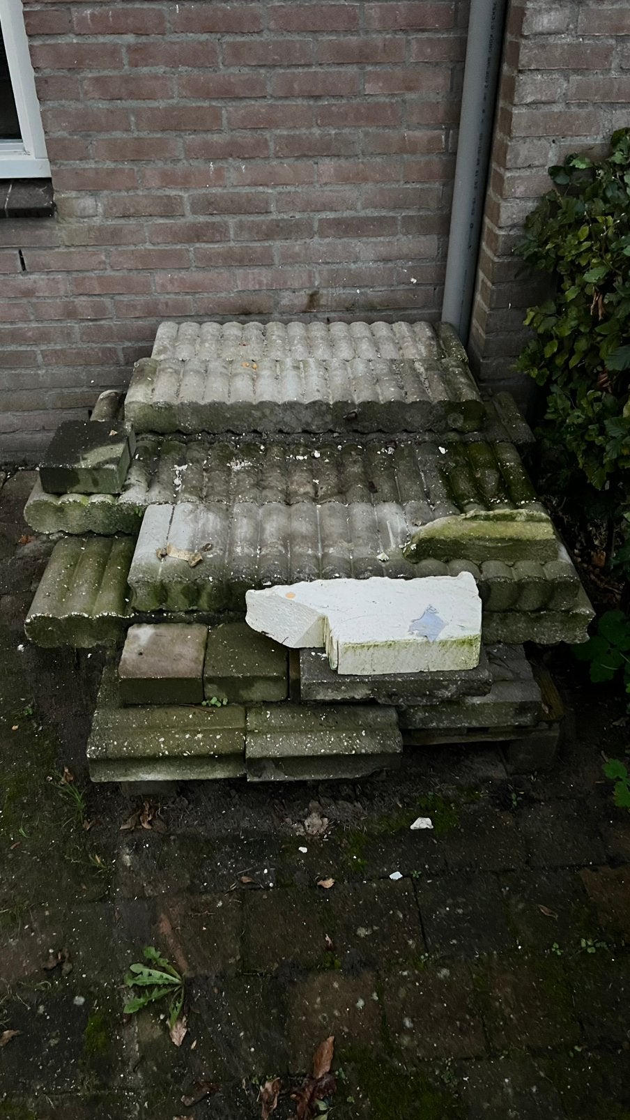 Gratis af te halen - tuintegels, Tuin en Terras, Ophalen, Zo goed als nieuw, Keramiek, Terrastegels