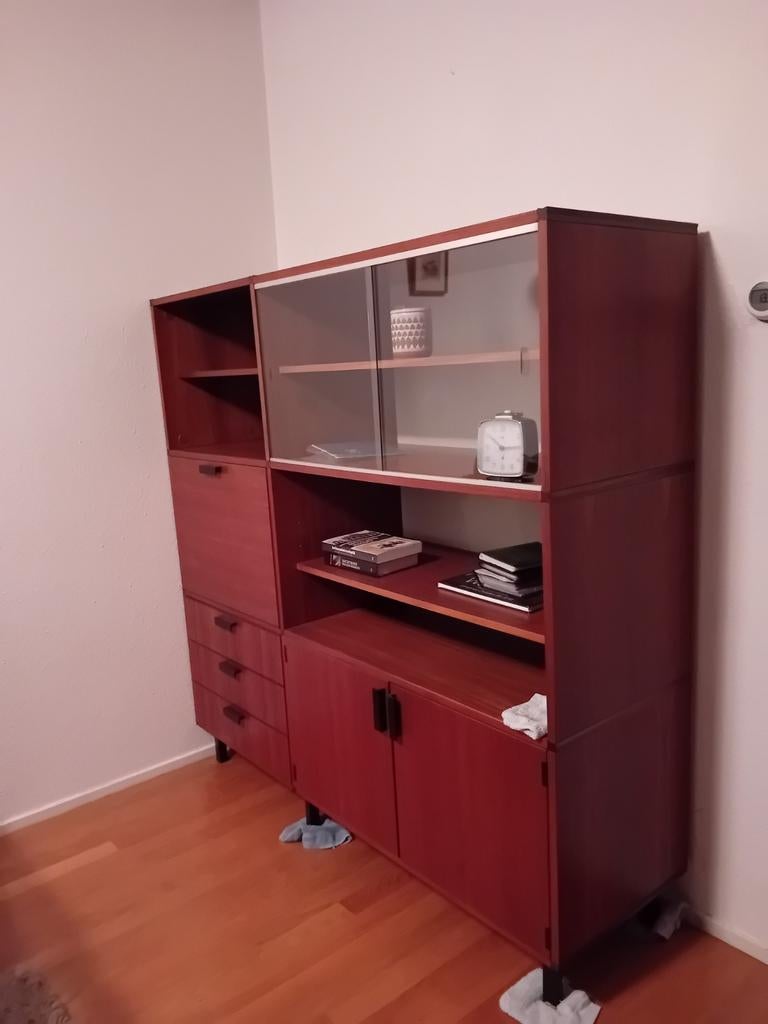 Braakman, Pastoe 1960 1.52x154x45cm, 2 vochtplekken, Antiek en Kunst, Antiek | Meubels | Kasten, Ophalen of Verzenden