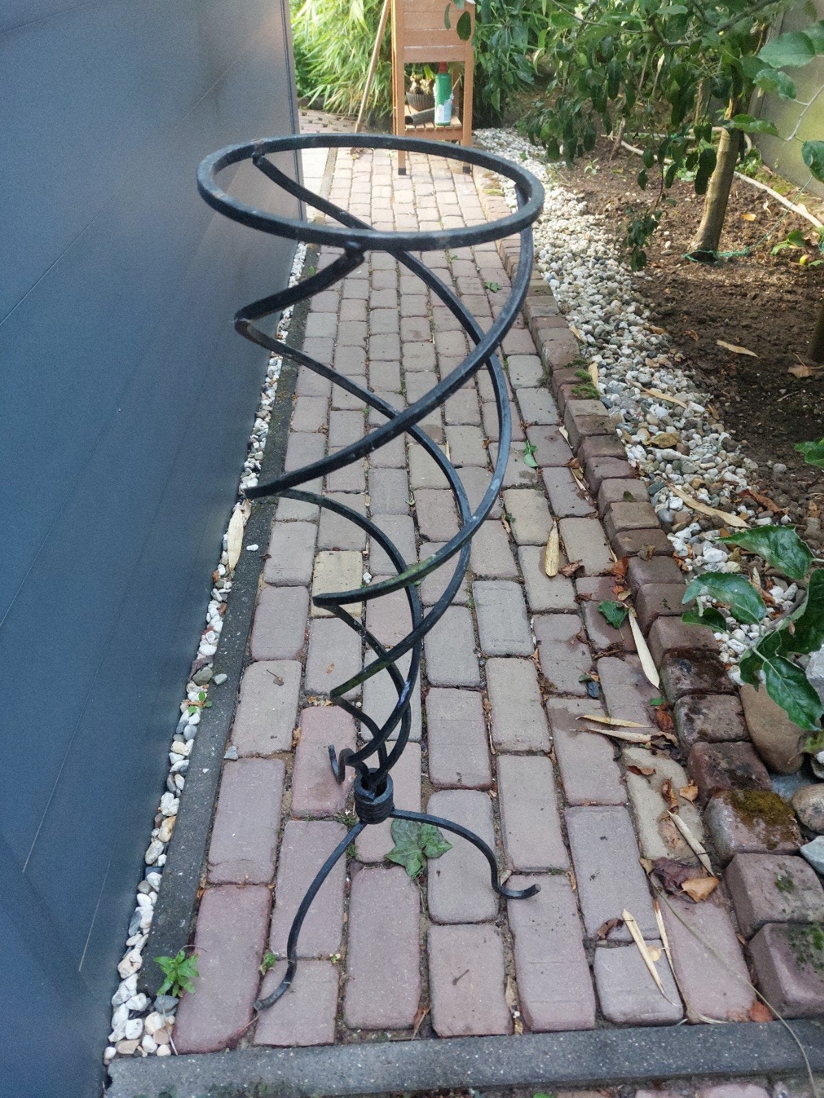 Metalen plantenstandaard / bloempot houder, Huis en Inrichting, Woonaccessoires | Overige, Ophalen, Klassiek, Metaal, Gebruikt