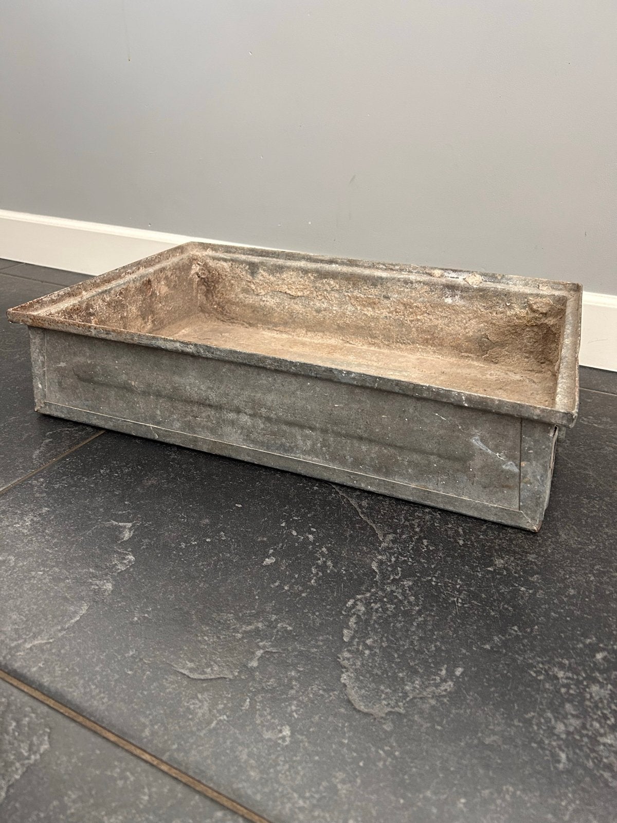 Vintage Zinken Bak - Decoratief en Praktisch, Ophalen