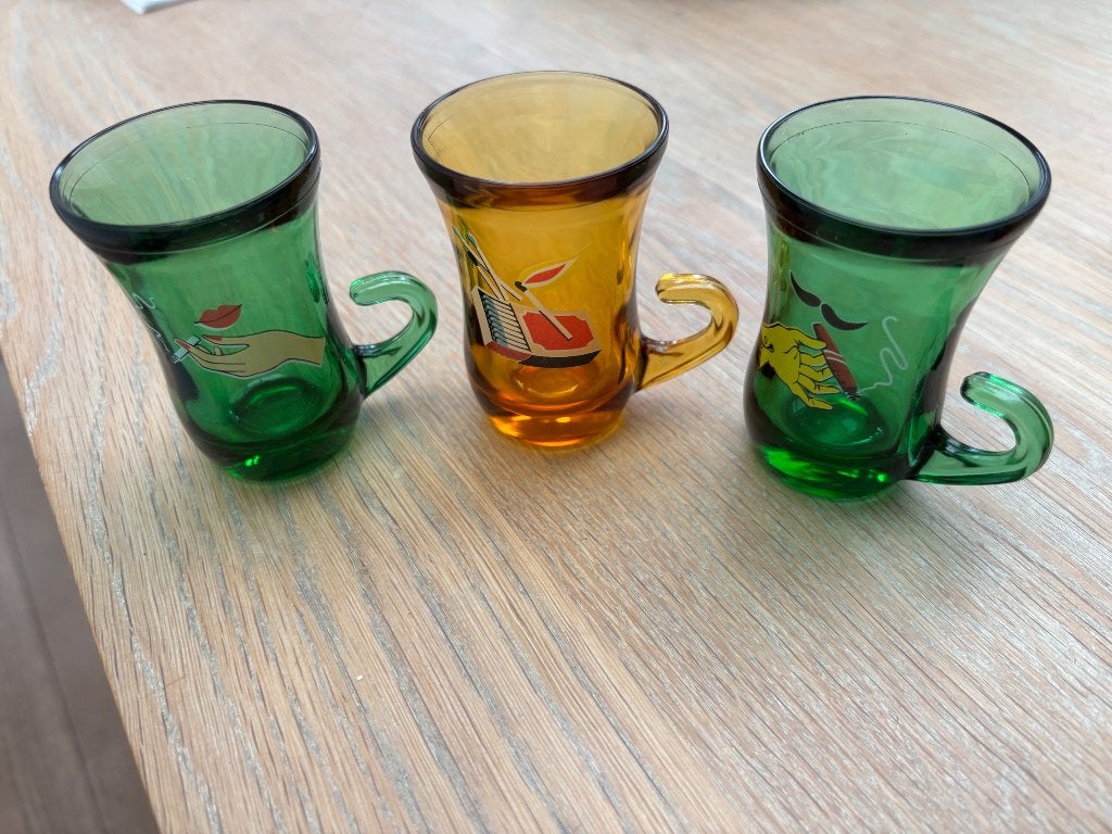 Shotglaasjes moser, Verzamelen, Verzenden, Zo goed als nieuw, Borrel- of Shotglas