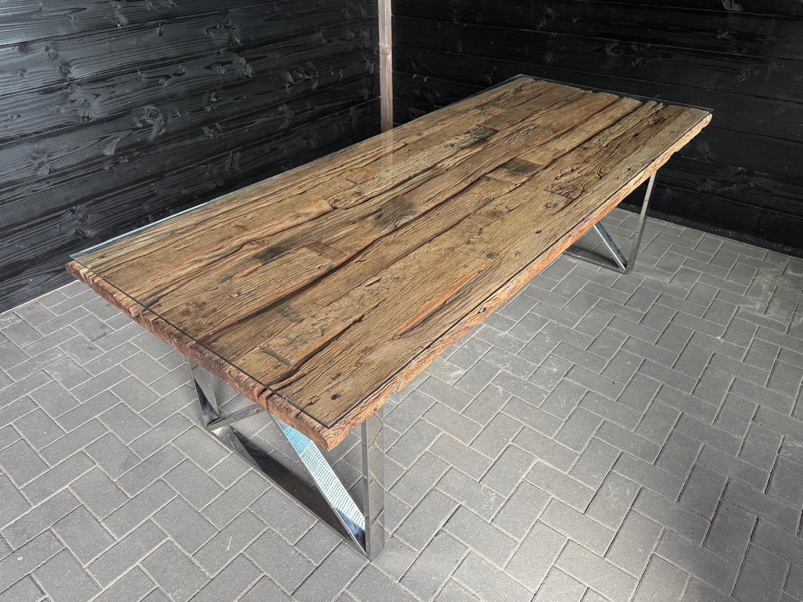 Richmond Kensington Eettafel 2.40x1.00M, Ophalen, Gebruikt, 200 cm of meer, 50 tot 100 cm