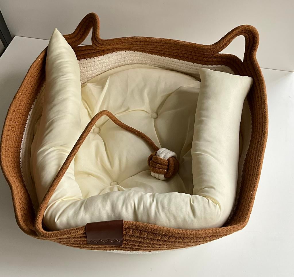 Kattenmand met oren en speeltouw, Ophalen of Verzenden, Nieuw