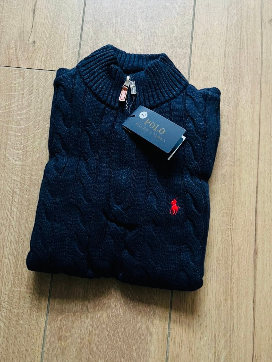 Ralph Lauren Quarter Zip Trui - Nieuw met labels, Ophalen of Verzenden, Nieuw, Maat 52/54 (L), Blauw