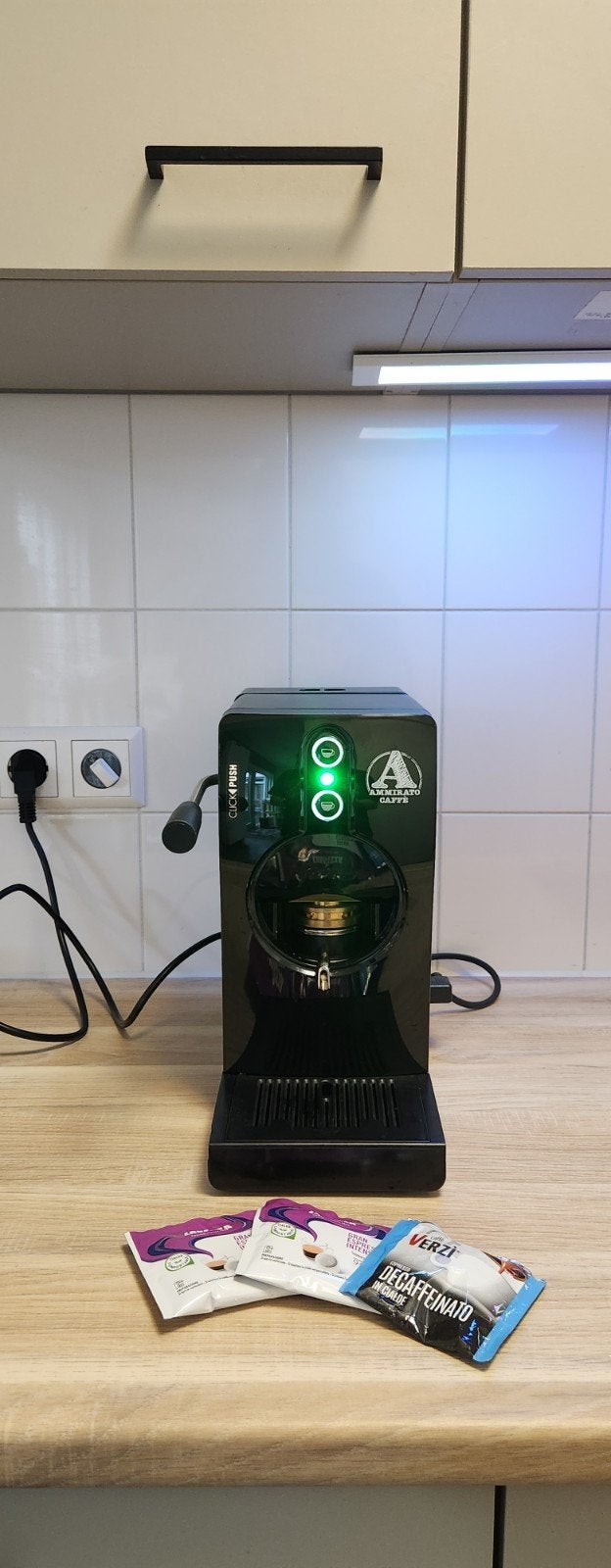 Zo goed als nieuwe Amiratto Cafè Tube luxe ESE  koffiemachin, Koffiepads en cups, Espresso apparaat, Ophalen of Verzenden, Zo goed als nieuw