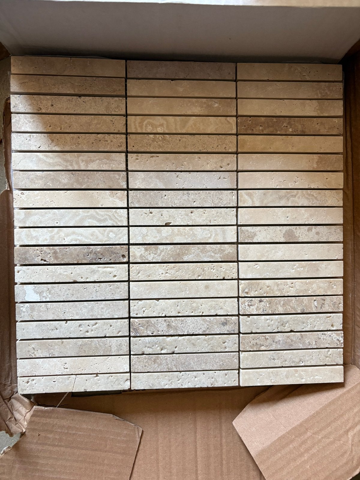 Nieuwe Travertin Kit Kat tegels, Ophalen, Overige materialen, Wandtegels, Nieuw