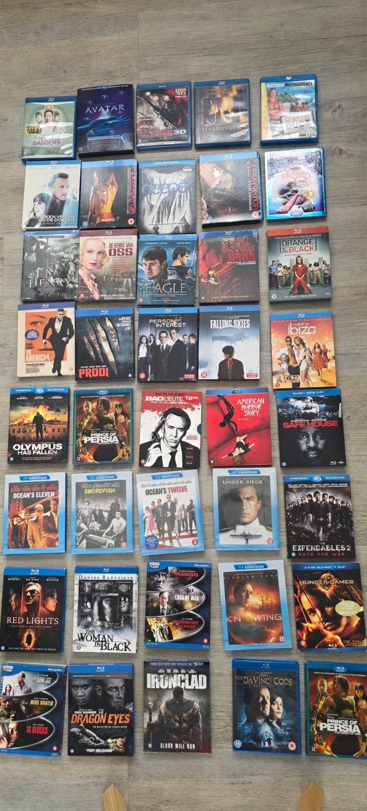 3 kratjes vol Blu ray, Ophalen, Zo goed als nieuw
