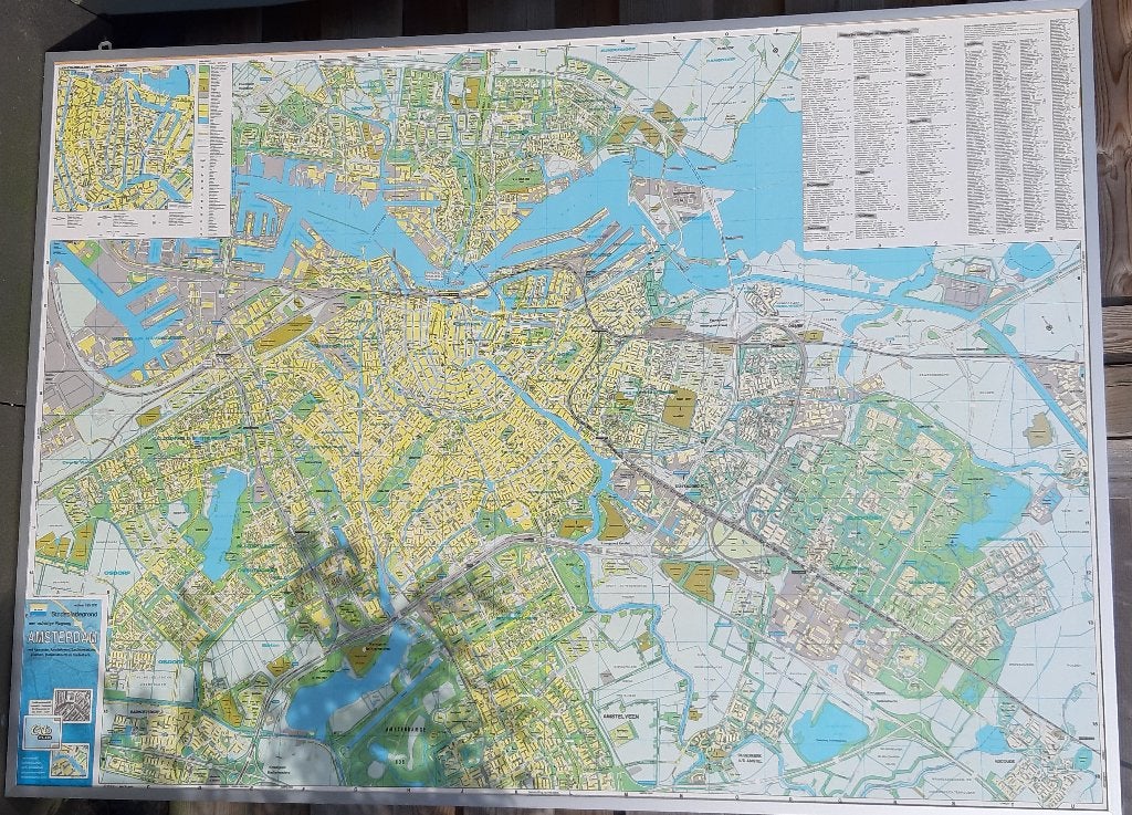 Grote stadsplattegrond van Amsterdam, Cito, Landkaart, 1800 tot 2000, Nederland