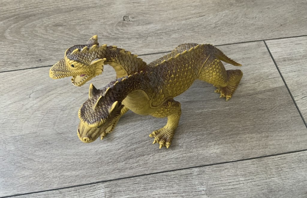 Vintage Imperial 2 koppige Draak Draken - Dinosaurus 1983, Ophalen of Verzenden, Zo goed als nieuw