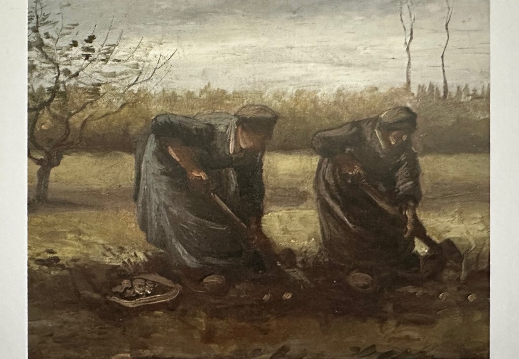 0011 VINCENT VAN GOGH ~ aardappelrooien (1885) JH876, Verzenden, 1980 tot heden, Ongelopen, Overige thema's