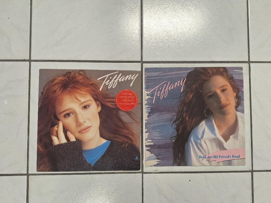 Vintage 2 x vinyl lp's albums Tiffany Stranger Things 1980's, Cd's en Dvd's, Vinyl | Pop, Ophalen of Verzenden, Gebruikt, 12 inch