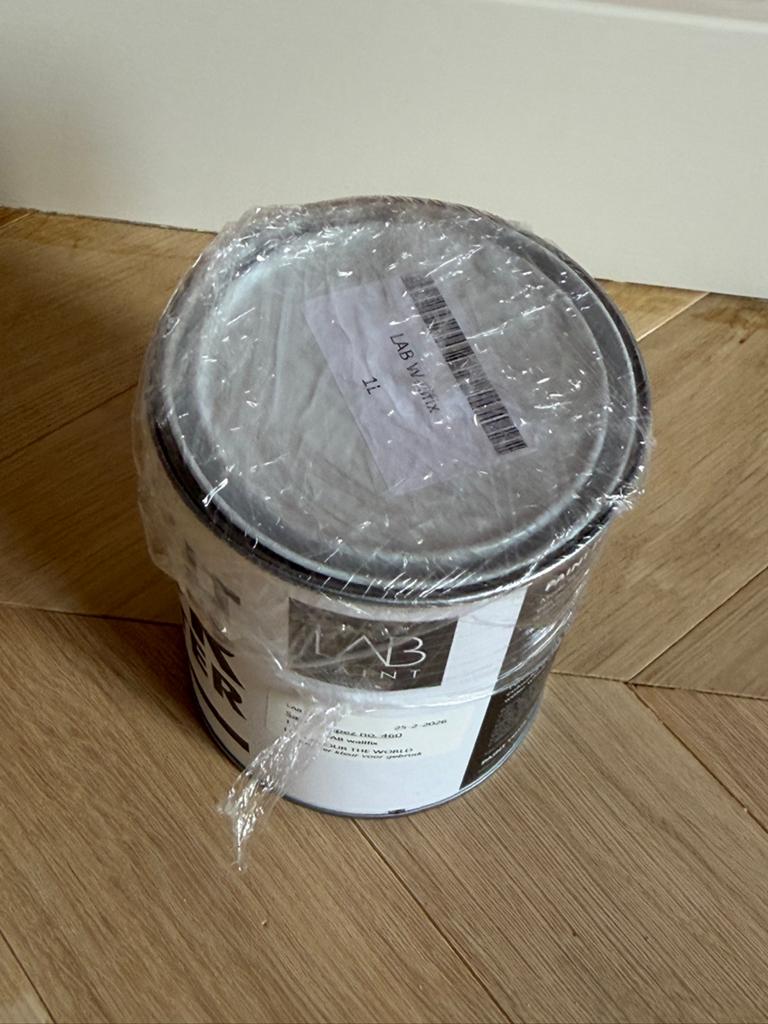 LAB Wallfix Saint Tropez 1 Liter, Ophalen of Verzenden, Zo goed als nieuw, Wit