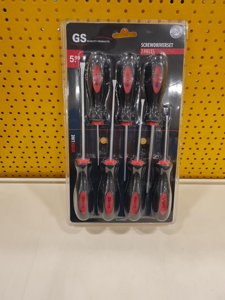 GS Workline Schroevendraaierset 7-delig, Onbekend, Nieuw, Ophalen of Verzenden, Onbekend