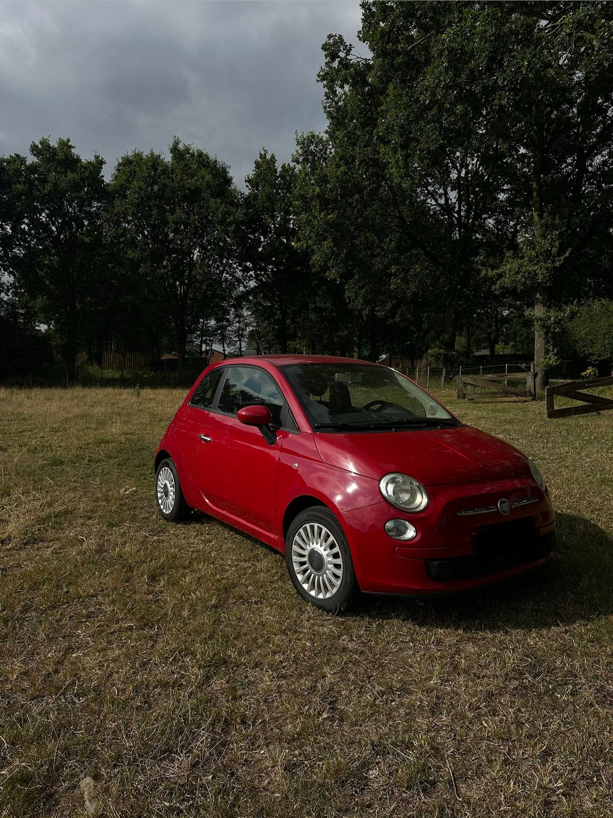 Fiat 500 1.2 C 2008 Rood, Auto's, Voorwielaandrijving, 1242 cc, 4 cilinders, 840 kg