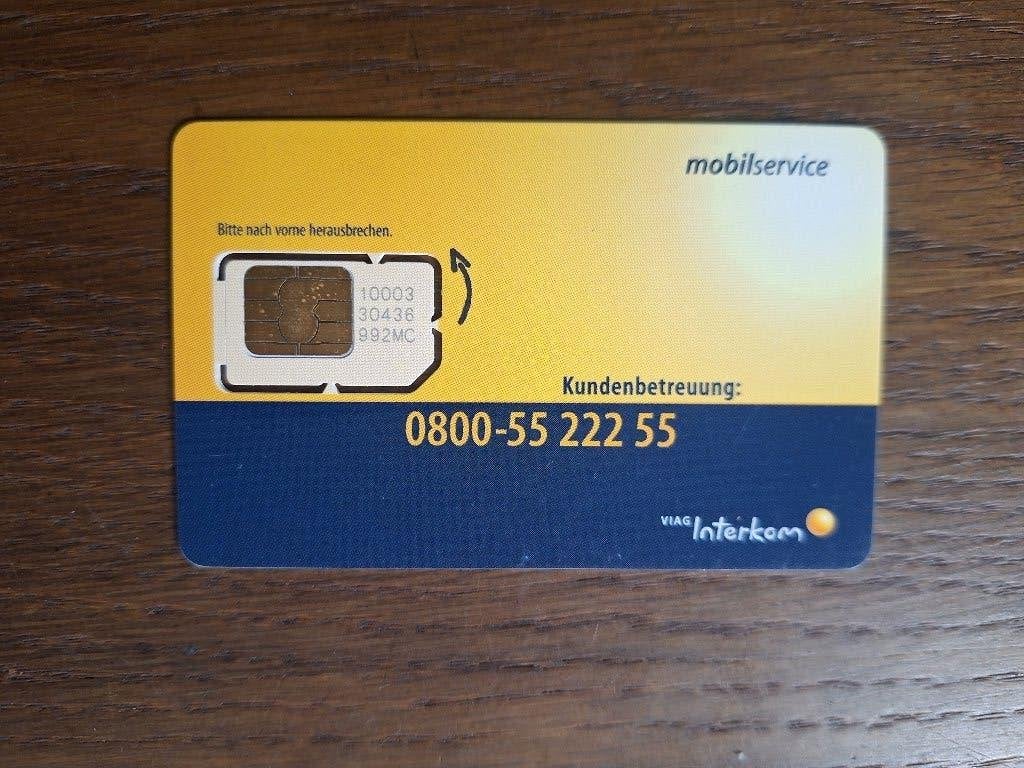 mooie SIM telefoonkaart met vaste chip, Verzenden