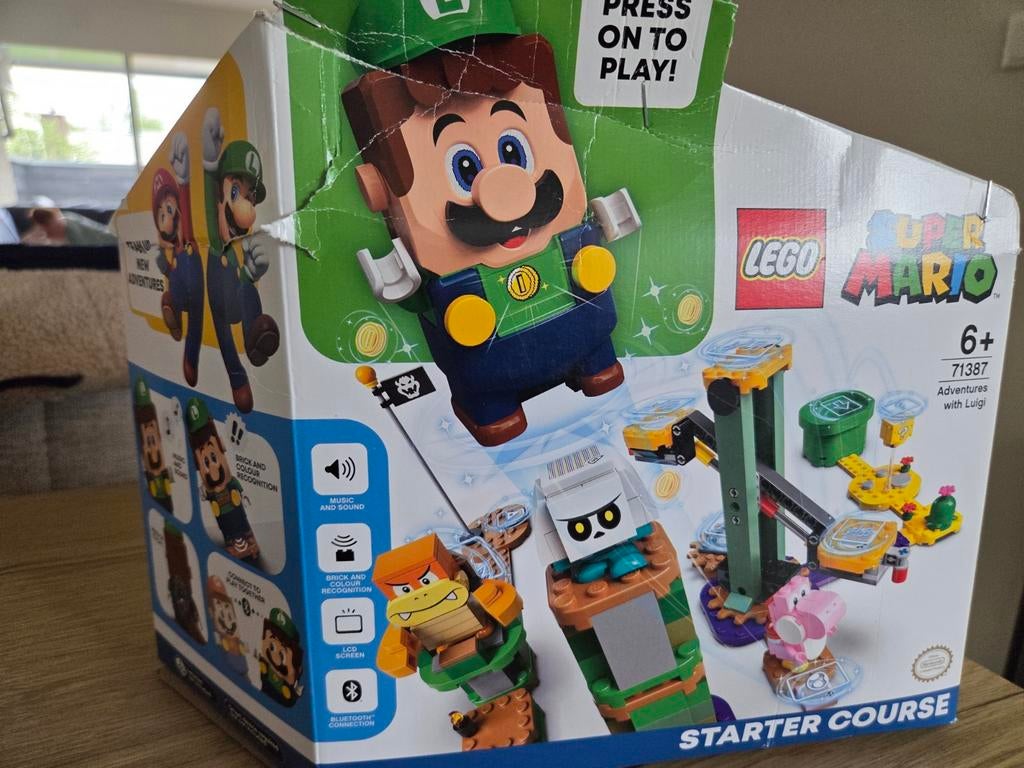 Lego Super Mario Luigi Starter Course (doos beschadigd), Ophalen of Verzenden, Nieuw