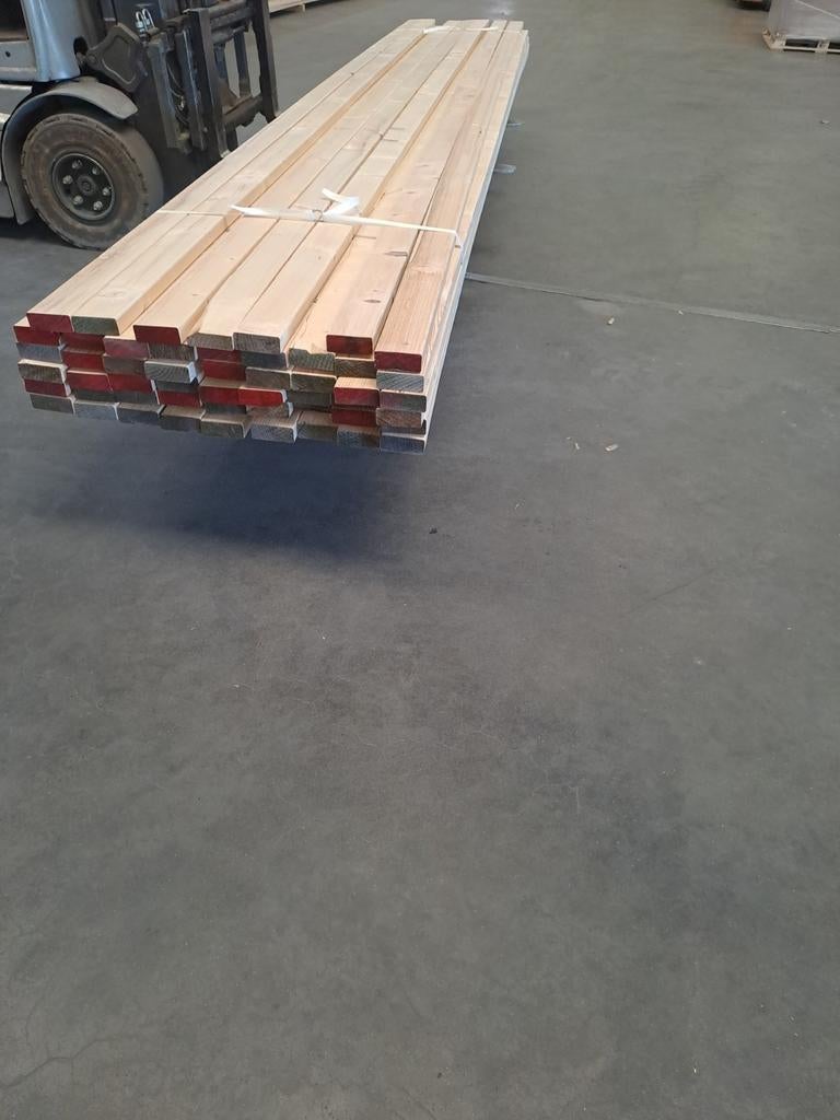 Pakket vuren 38x89mm sls vurenhout geschaafd balk, Doe-het-zelf en Verbouw, Hout en Planken, Ophalen, Minder dan 25 mm, Nieuw