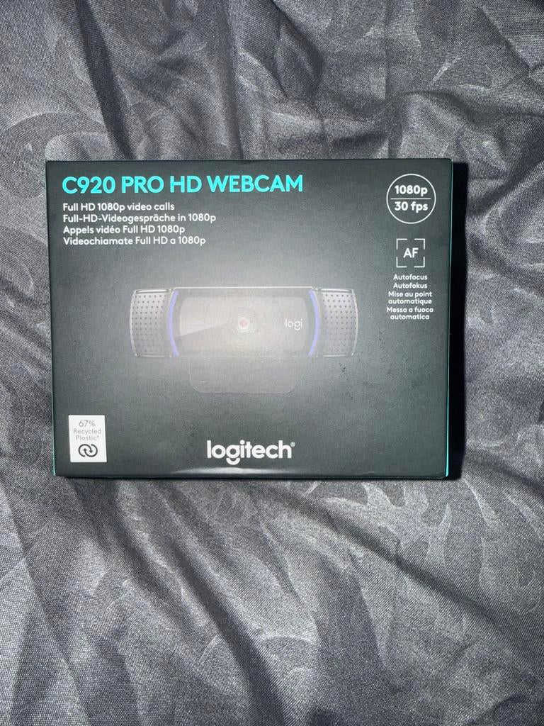 Logitech C920 Pro HD Webcam - Full HD 1080p, Computers en Software, Webcams, Nieuw, Ophalen of Verzenden, Windows, Monitorclip