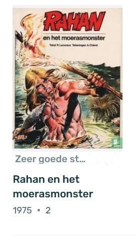 stripboek Rahan en het moerasmonster 1975, Eén stripboek, Ophalen of Verzenden, Gelezen