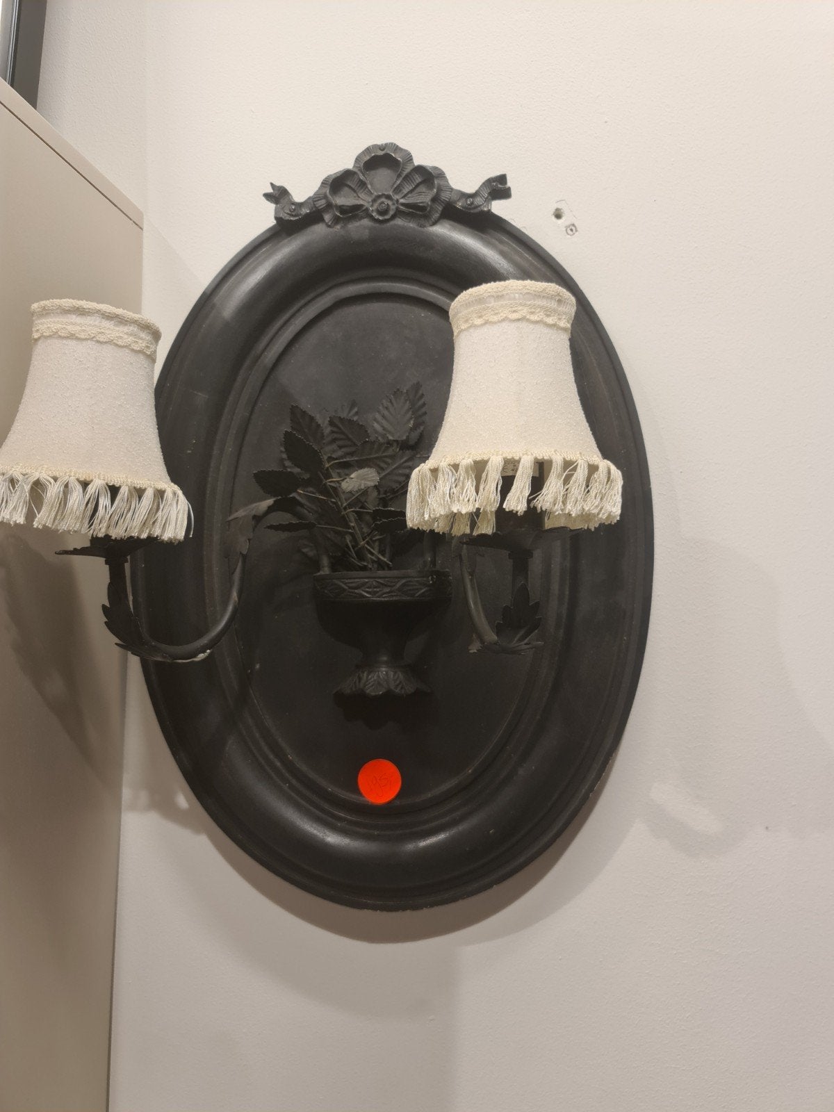 New Baroque ovaal wandlamp prachtig uitgewerkt inclusief kap, Ophalen, Met schakelaar, E14 (klein), Nieuw