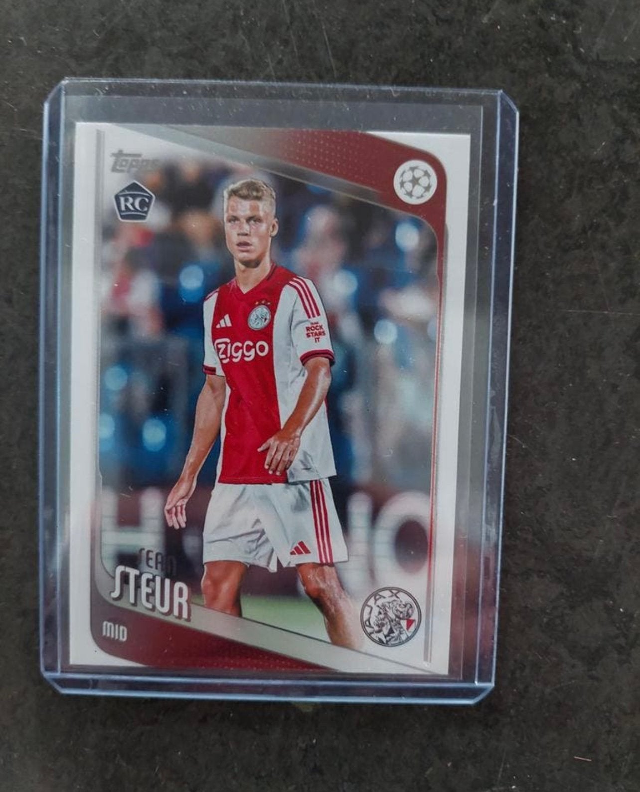 Rookie Card Sean Steur Ajax Topps Champions League, Ophalen of Verzenden, Zo goed als nieuw, Plaatje