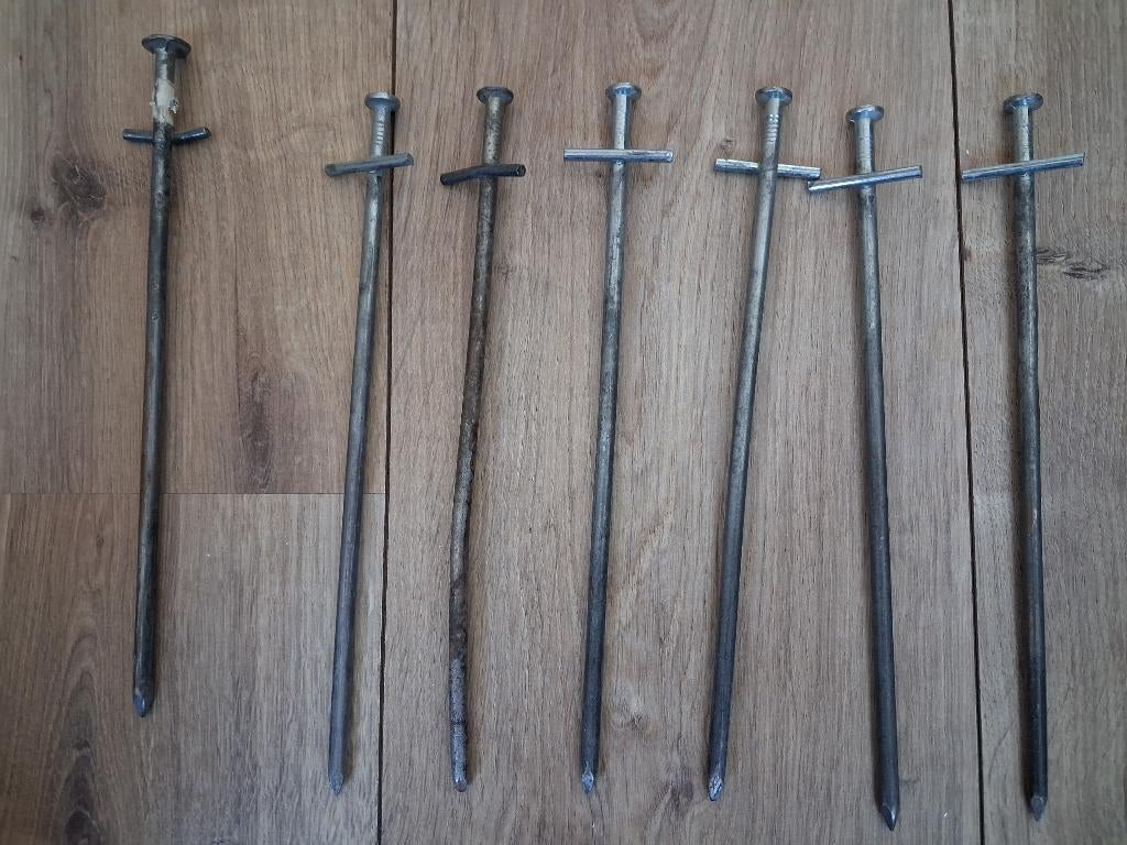 7 Rotspen of tentharing +koort, Ophalen of Verzenden, Gebruikt