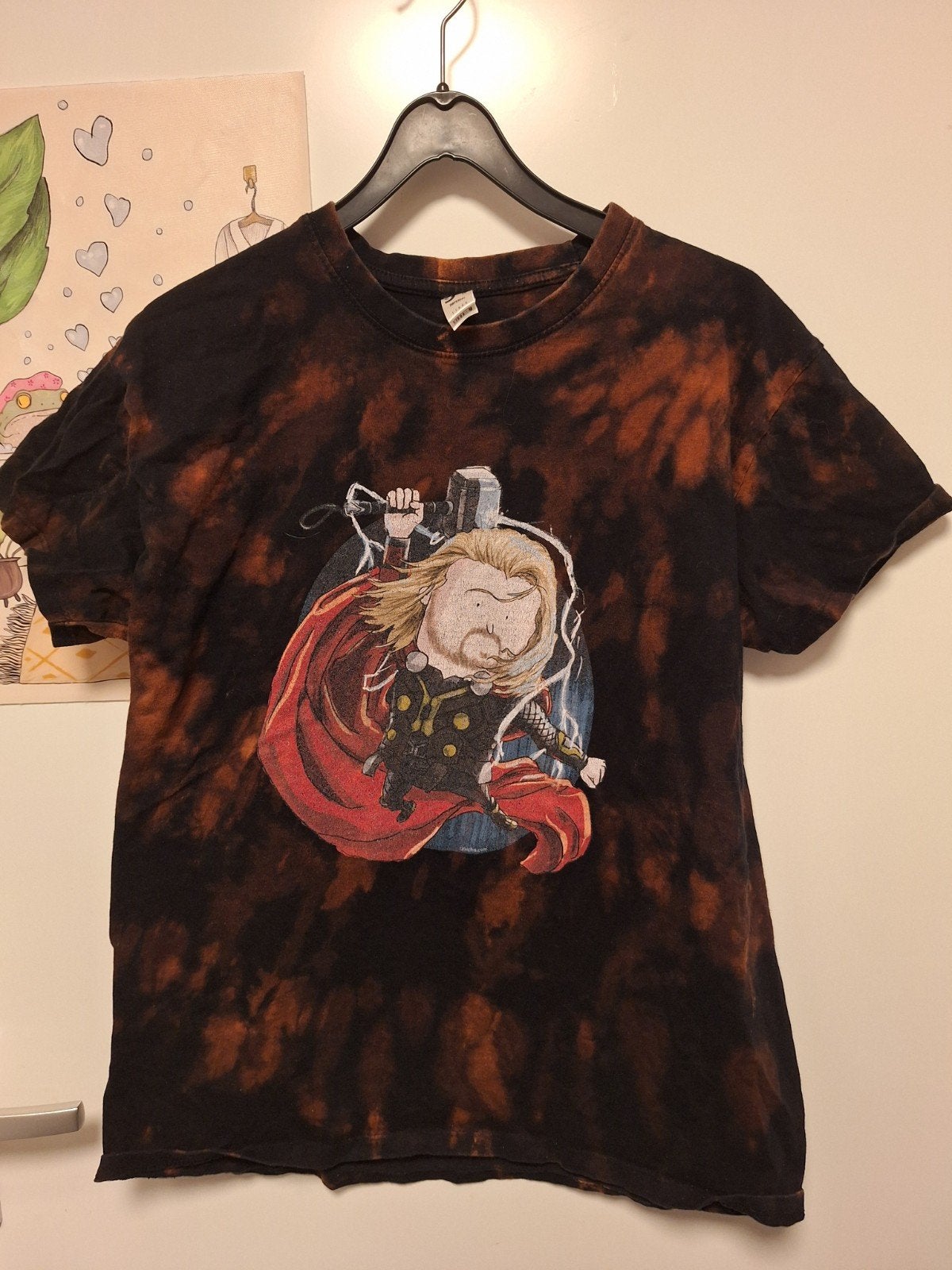 indeknoop - thor marvel tie dye shirt maat m, Verzenden, Gedragen, Maat 48/50 (M)